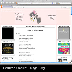 Review of Juliet at Perfume Smellin' Things Blog 