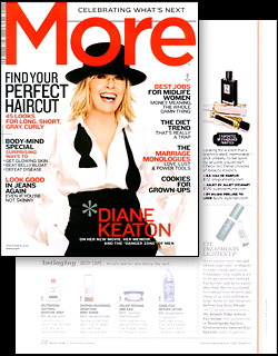 MORE Magazine November 2009 Beauty News features JULIET